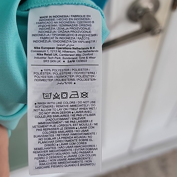 Nike Dri-Fit Gardien 4 Women's Goalkeeper Jersey Turquoise Sz L - Picture 8 of 13